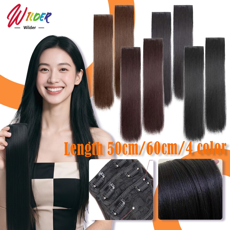 แฮร์พีชแบบช่อ ตรง ยาว 50cm/60 cm  ต่อผมแบบไร้รอยต่อ เหมาะสำหรับ  ใช้ในชีวิตประจำวัน   ออกเดท ปาร์ตี้