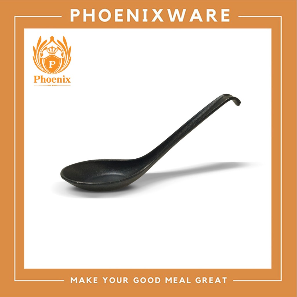 ช้อนเมลามีน กว้าง 4 ซม. สีดำด้าน ยาว 16 ซม. L203307