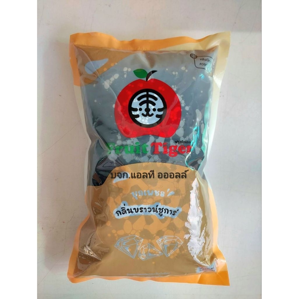บุกเพชรรสบราวชูการ์ บุกบราว ฟรุตไทเกอร์ ถุงละ 1 กิโลกรัม / (ผลิตใหม่) /ถุง