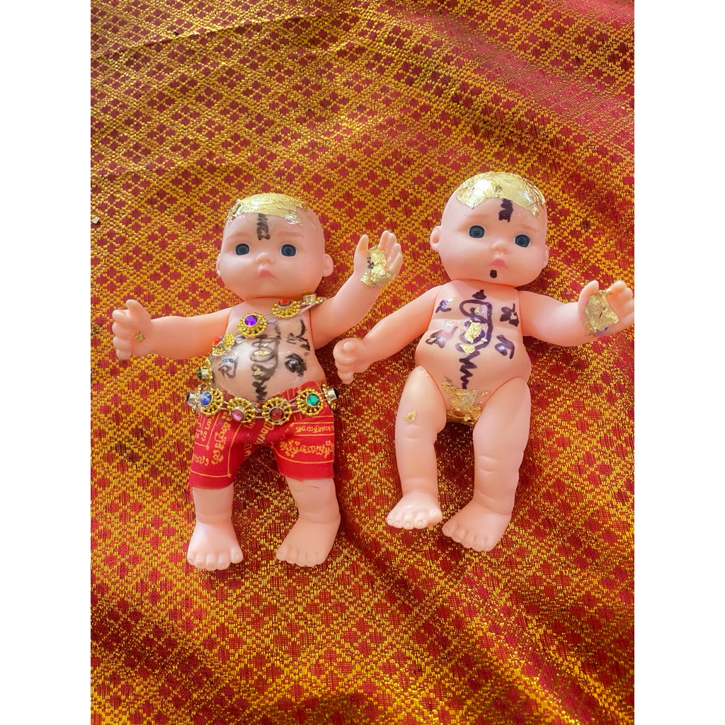 ตุ๊กตากุมารน้อยเรียกทรัพย์ สายเทพ 5นิ้ว ปลุกเสกแล้ว