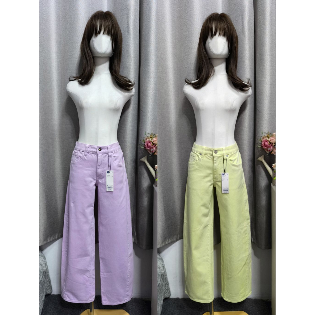 GU กางเกงทรงกระบอก งานใหม่/หลุดQC