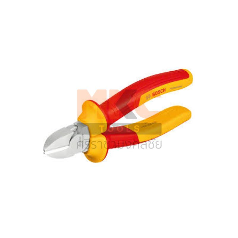BOSCHคีมตัดปากเฉียงกันไฟฟ้า 6” VDE 1600A02ND9