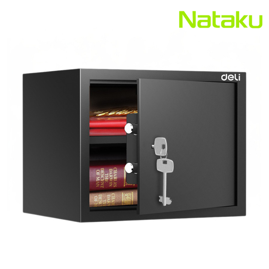 Nataku ตู้เซฟ ตู้เซฟนิรภัย Safe Box ผลิตจากเหล็ก ขึ้นรูปแบบชิ้นเดียว ไร้รอยต่อ พร้อมกุญแจ 2 ดอก