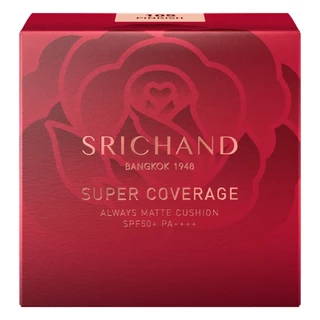 SRICHAND - Super Coverage Always Matte Cushion SPF50+ PA++++ (14g) ศรีจันทร์ ซูเปอร์ คัฟเวอเรจ ออเวส์ แมทต์ คุชชั่น