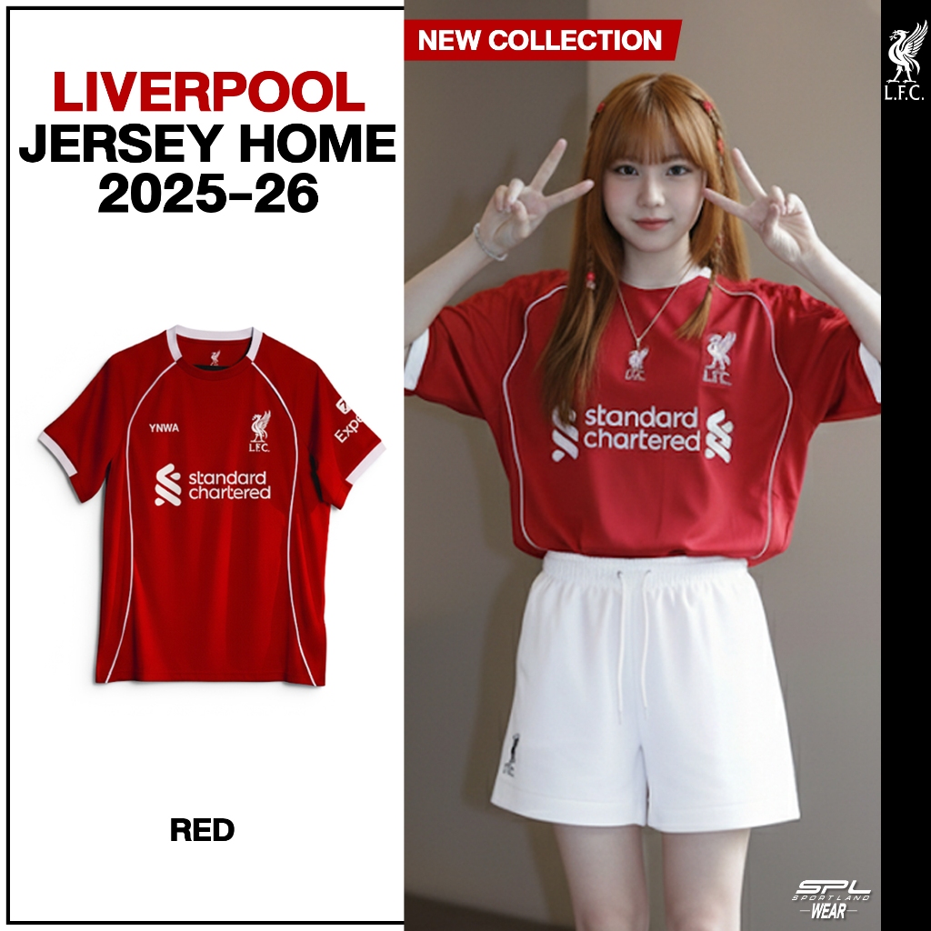 Liverpool Football Club เสื้อเชียร์ ชุดเหย้า Supporter Jersey Home 2025/26 A25SP01 / A25SP02