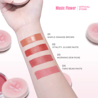 [Music Flower] Lip&Cheek Cream เนื้อครีมบางเบา นุ่มละมุน ใช้ได้ทั้งตา แก้มและปาก
