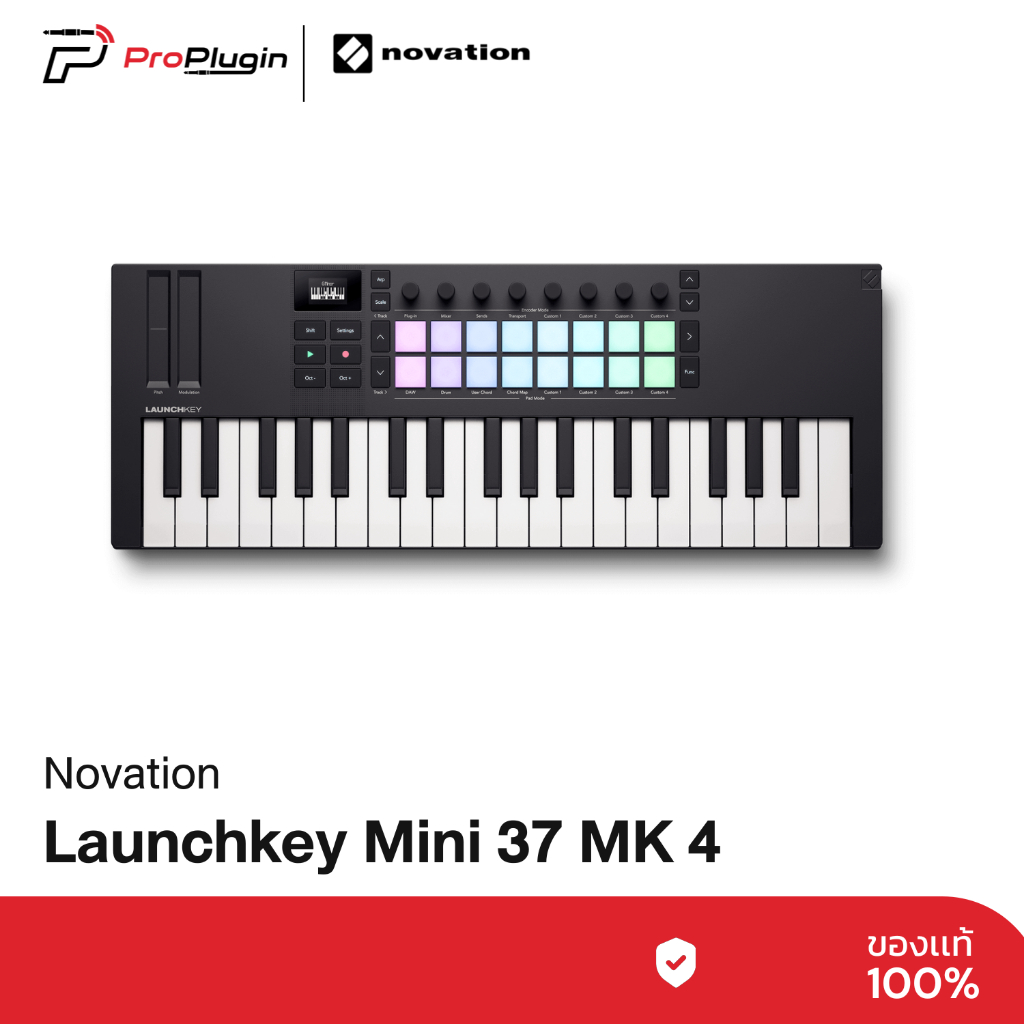 Novation Launchkey Mini 37 Mk4 (MIDI Keyboard)(มิดี้คีย์บอร์ด 37 Key)(ProPlugin)
