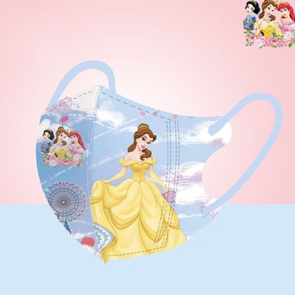 แมสเด็ก 4-12 ปี ลายเจ้าหญิงพร้อมส่งที่ไทย - รูปที่ 3