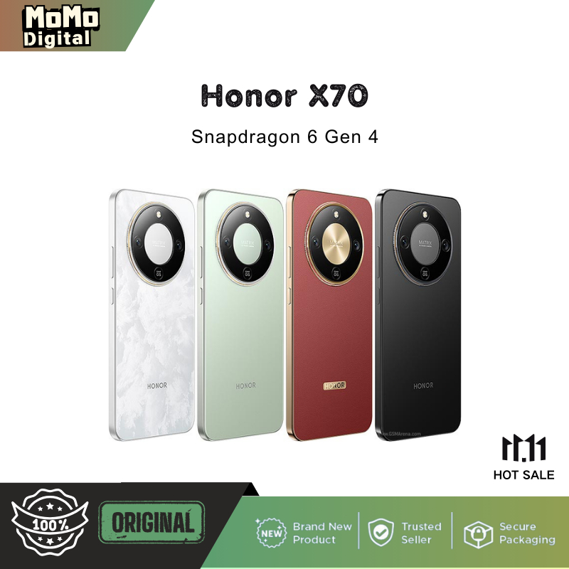 Honor X70 Snapdragon 6 Gen 4 8300 mAh 80w 6.79" 120Hz 1200 x 2640 pixels