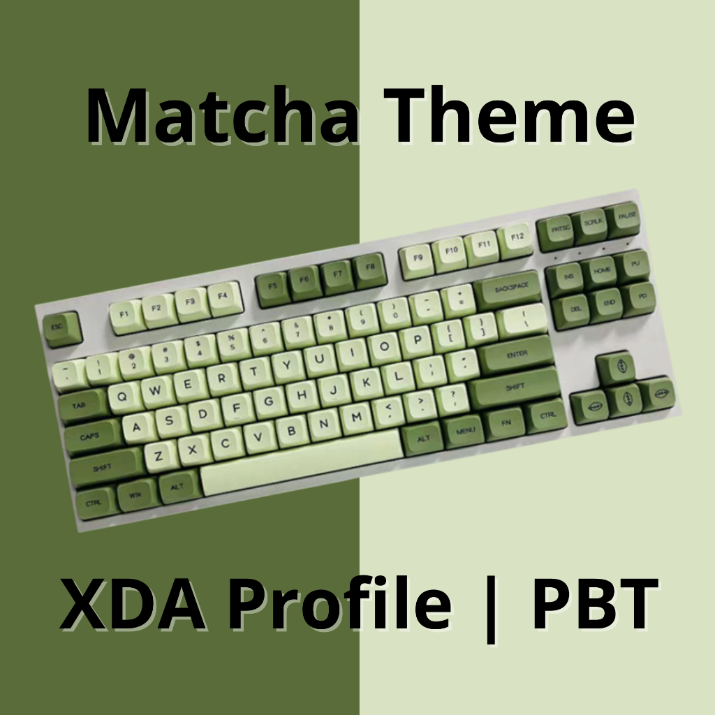 คีย์แคป Matcha Theme | ไทย-อังกฤษ | PBT | XDA Profile | พร้อมส่งจากไทย ⚡