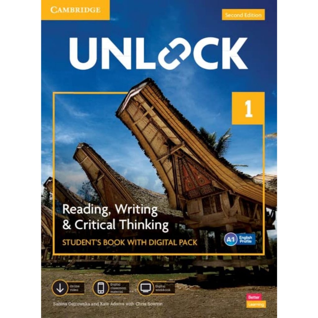 DKTODAY หนังสือ (2ED) UNLOCK READ&WRITE 1:SB WITH DIGITAL PACK