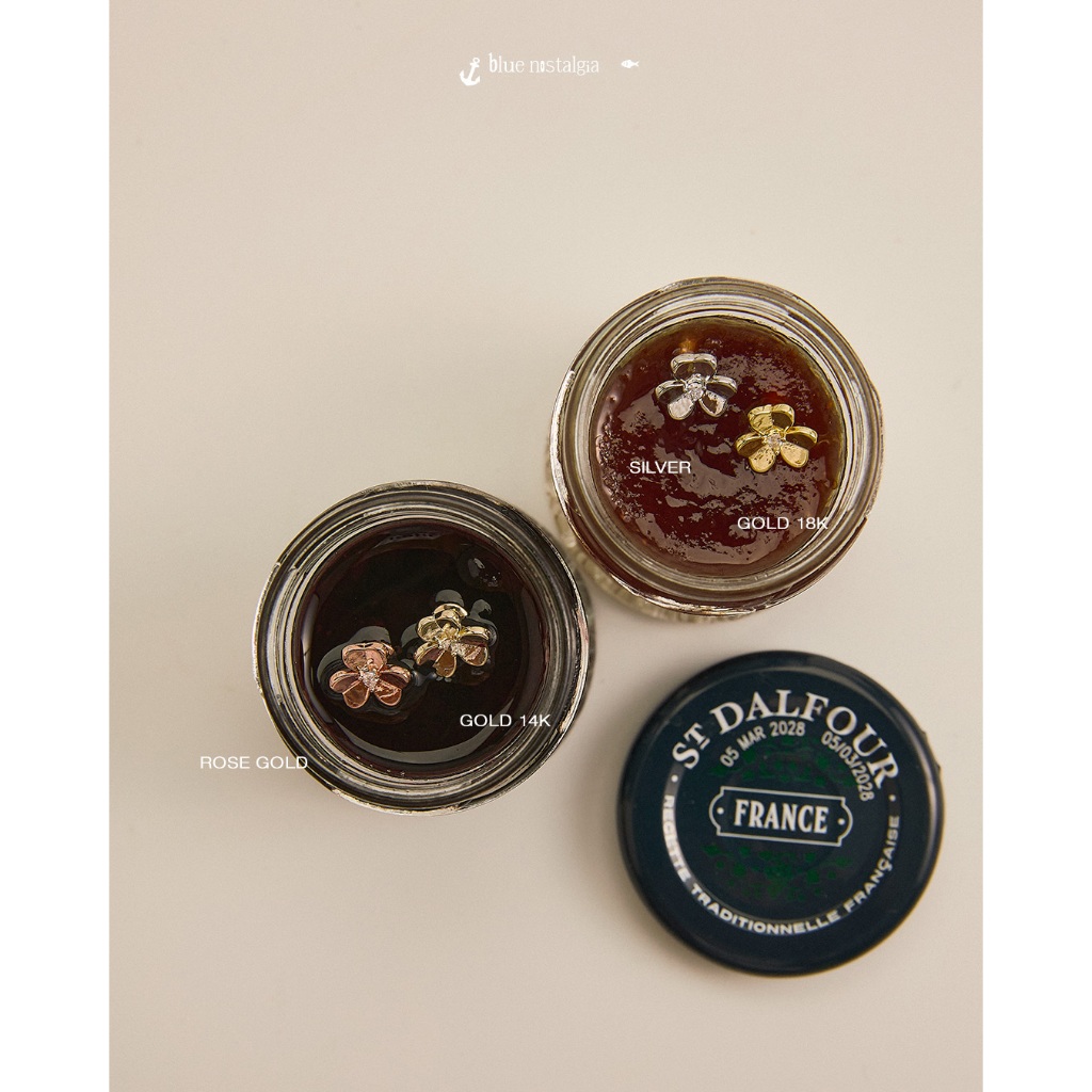 Julys - camellia rose earrings