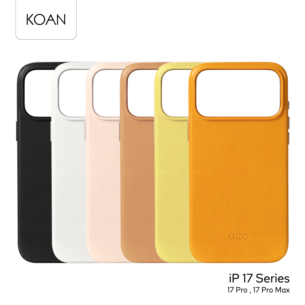 ALTO เคสหนังกันกระแทก Clop Leather Magnetic Case for iP 17 Pro / 17 Pro Max หนังแท้จากอิตาลี