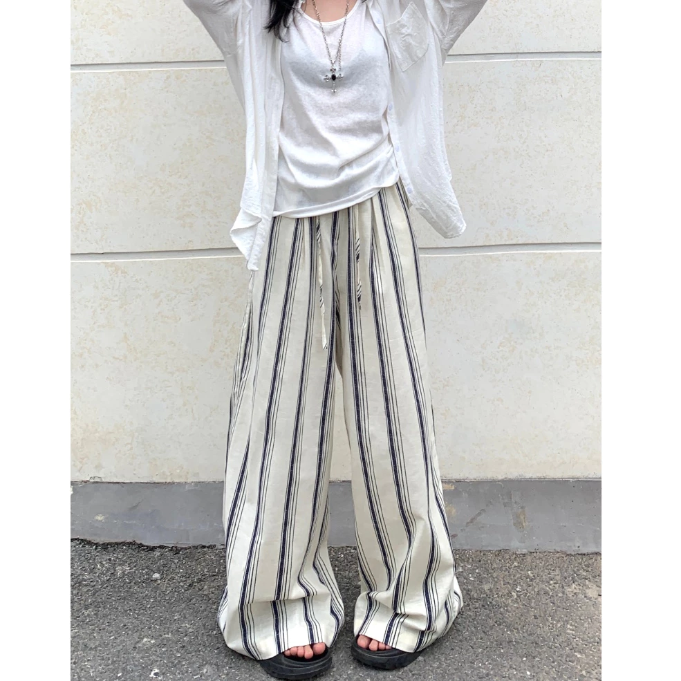 กางเกงขายาวผู้หญิง กางเกงลำลอง ใส่สบาย แมทช์ง่ายมาก มีกระเป๋า แฟชั่น #111253