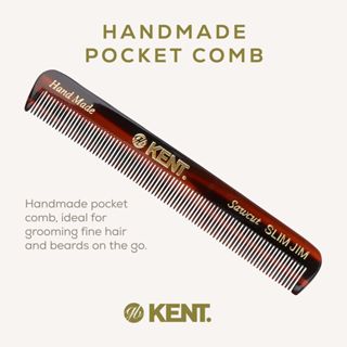 หวี KENT รุ่น SLIM JIM Handmade 119mm Men's Pocket Comb Fine…