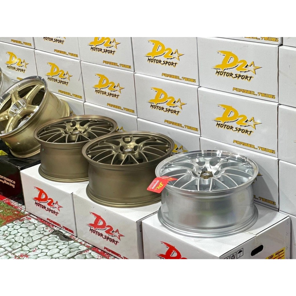 D2 SE-37A T6061 ขอบ 18 กว้าง 8.5 ออฟ+38 5รู114.3 ฟอร์จแท้ สี น้ำตาล บรอนซ์ ราคาต่อวง แถมฟรีจุ๊บเหล็ก - รูปที่ 5