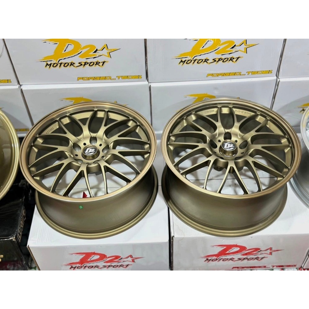 D2 SE-37A T6061 ขอบ 18 กว้าง 8.5 ออฟ+38 5รู114.3 ฟอร์จแท้ สี น้ำตาล บรอนซ์ ราคาต่อวง แถมฟรีจุ๊บเหล็ก - รูปที่ 6