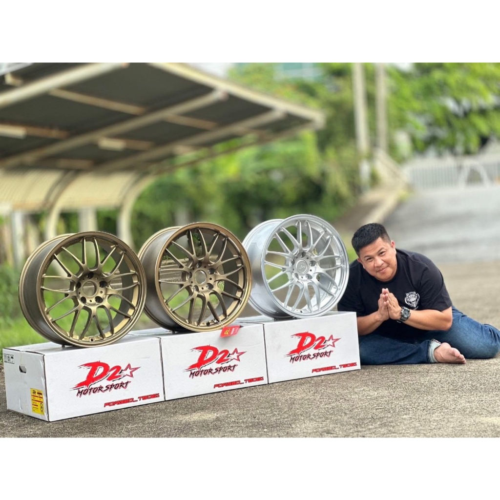 D2 SE-37A T6061 ขอบ 18 กว้าง 8.5 ออฟ+38 5รู114.3 ฟอร์จแท้ สี น้ำตาล บรอนซ์ ราคาต่อวง แถมฟรีจุ๊บเหล็ก - รูปที่ 4