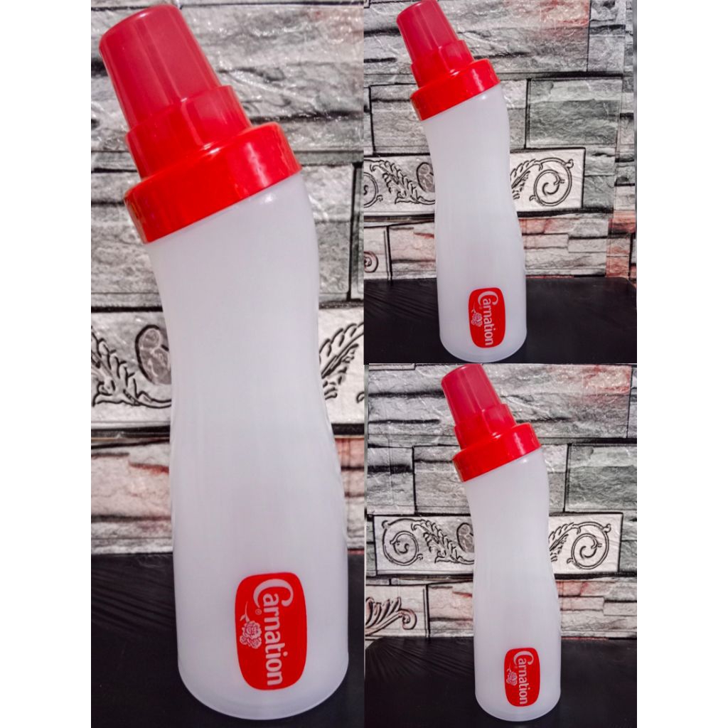 ขวดบีบคาร์เนชั่น (ชุด 3 ใบ) ขนาด 750 ml ขวดบีบซอส ขวดบีบนม ขวดบีบน้ำจิ้ม ขวดบีบ กว้าง 7.5 cm สูง 27 cm พลาสติก Foodgrade