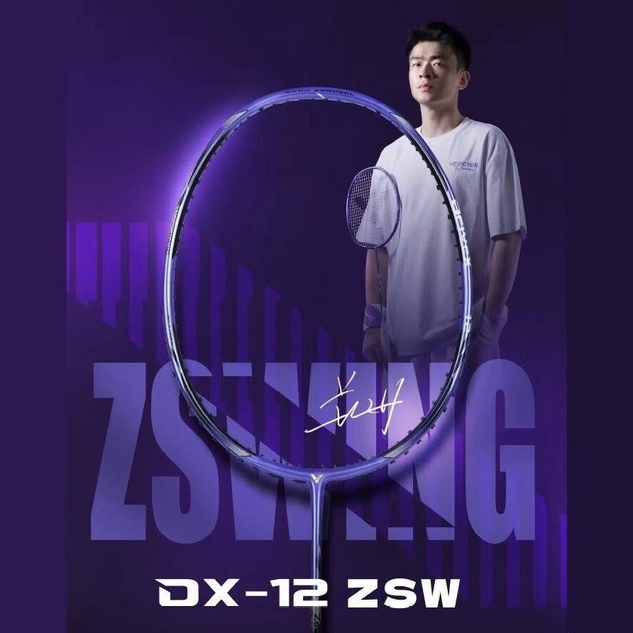 VICTOR ไม้แบดมินตัน รุ่น DX-12 ZSW (4UG5) ไม้แบดรุ่น DX12 คอลเลกชันของแชมป์โอลิมปิก Zheng Siwei