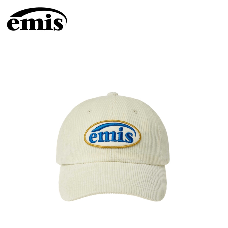 『 EMIS 』🇰🇷หมวก EMIS CORDUROY CAP หมวกผ้ากำมะหยี่ที่มีโลโก้วงกลม