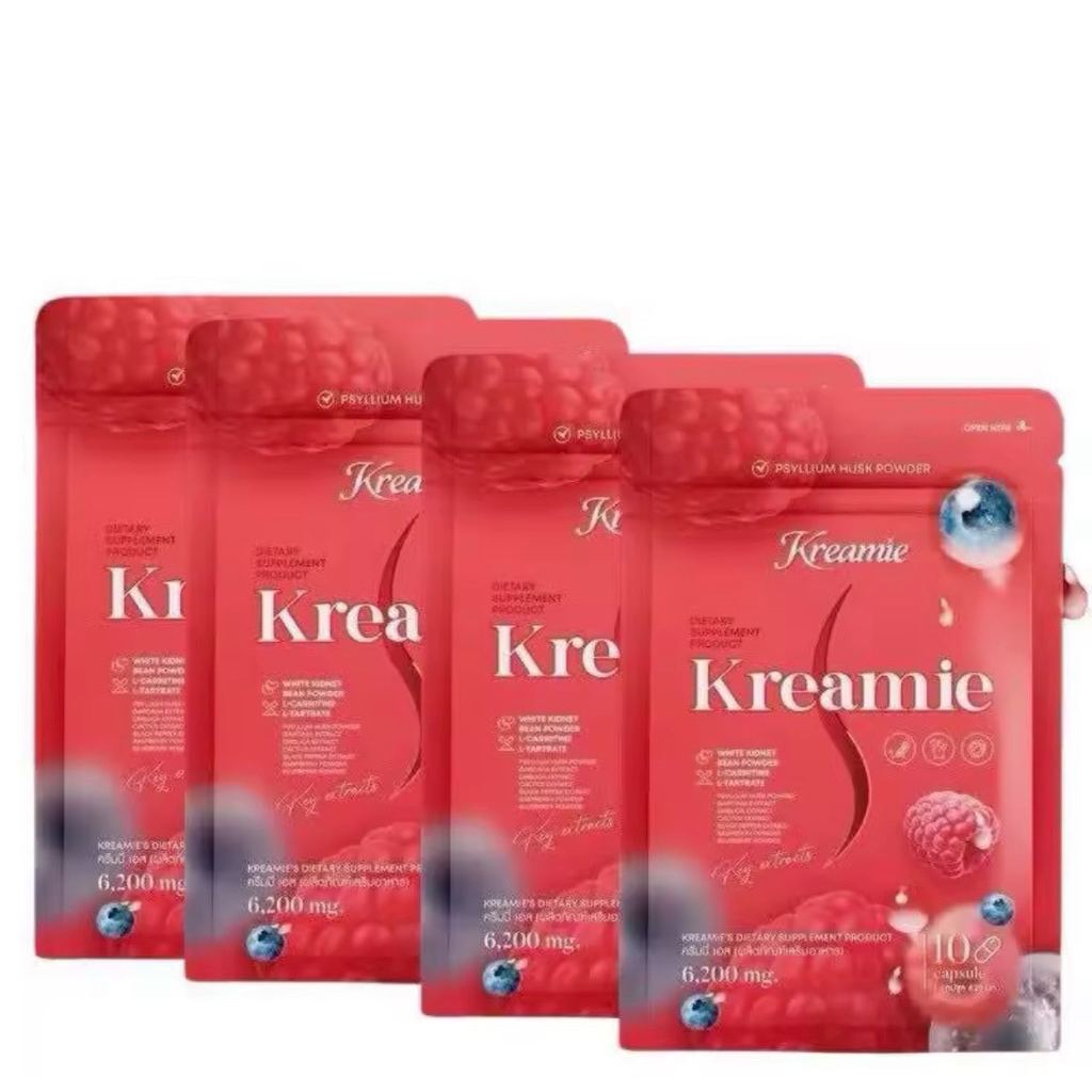 [ของแท้] Kreamie S ครีมมี่เอส คุมหิว (4กล่อง) FiberCreamyไฟเบอร์ครีมมี่