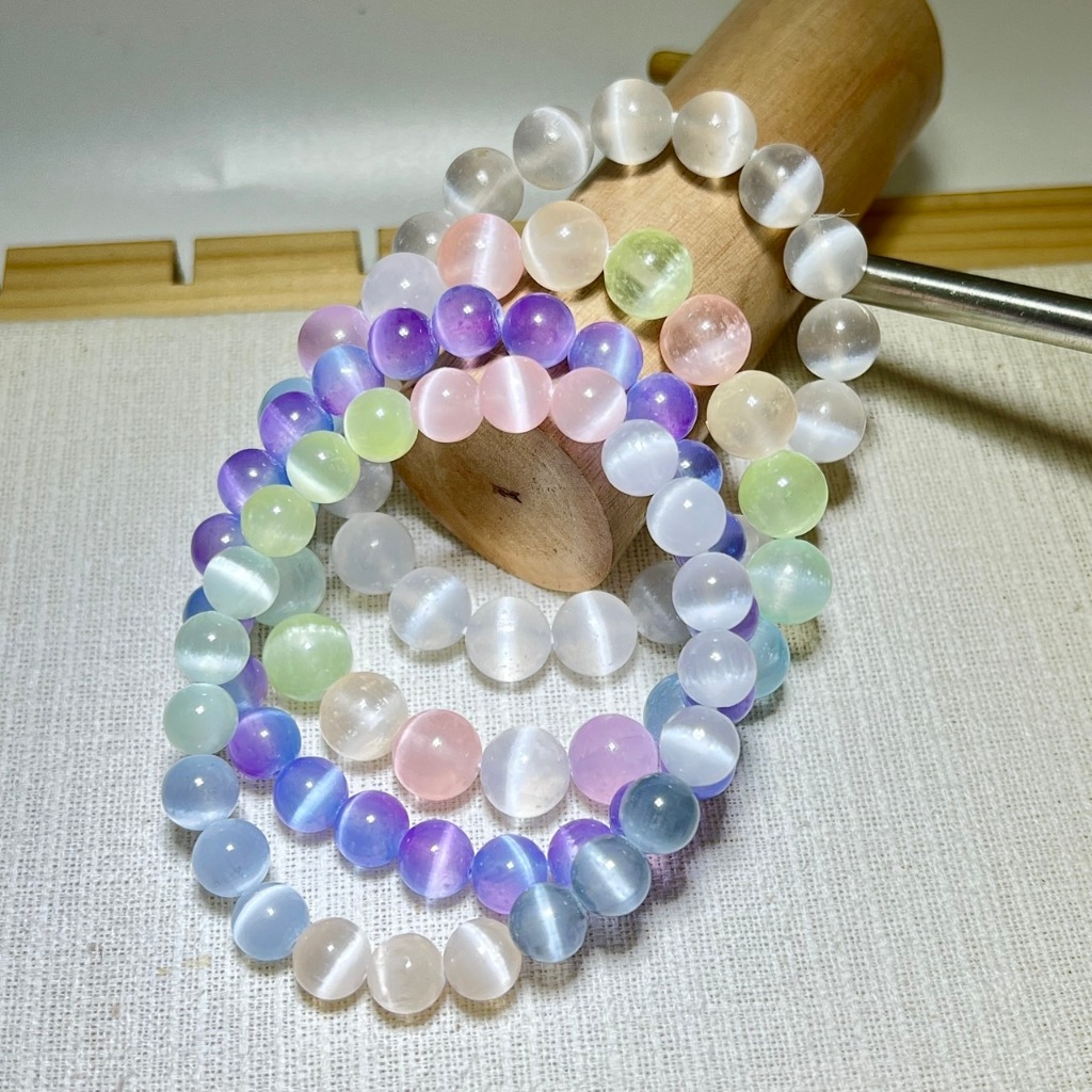 กำไลข้อมือ หินเซเลไนต์(Selenite) "หินแห่งไม้กายสิทธิ์ อัญมณีบำบัดรักษาความบริสุทธิ์"