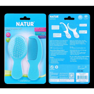 NATUR เนเจอร์ ชุดแปรงหวีผม แปรงหวีผม สำหรับเด็กทารก คละสี
