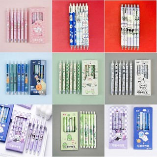 ยกกล่อง ปากกากดลบได้ เจลสีน้ำเงิน✔️พร้อมส่งในไทย ปากกาเจลแบบกดลบได้ เครื่องเขียน ปากกาลบได้