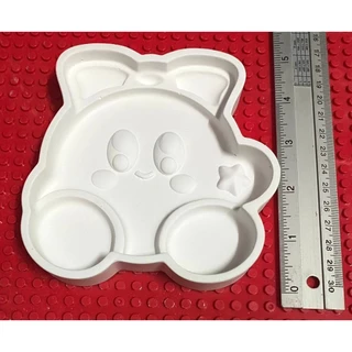 จานลายการ์ตูน ปูนปลาสเตอร์ **CERAMIC PLATE ** จานเพ้นท์ จานระบายสี ถาดระบายสี ถาดปูนปลาสเตอร์