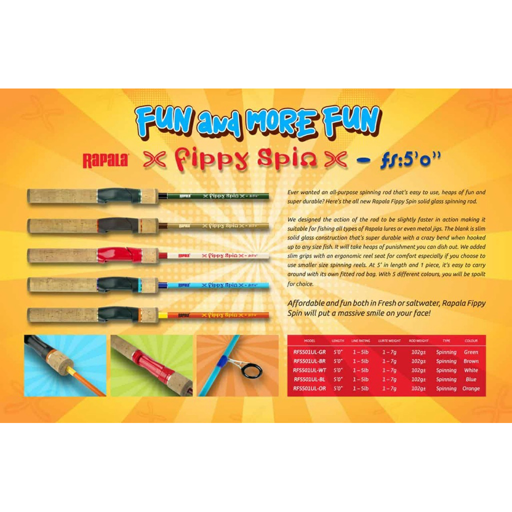 Rapala Fippy Spin คัน Ultralight UL New 2025