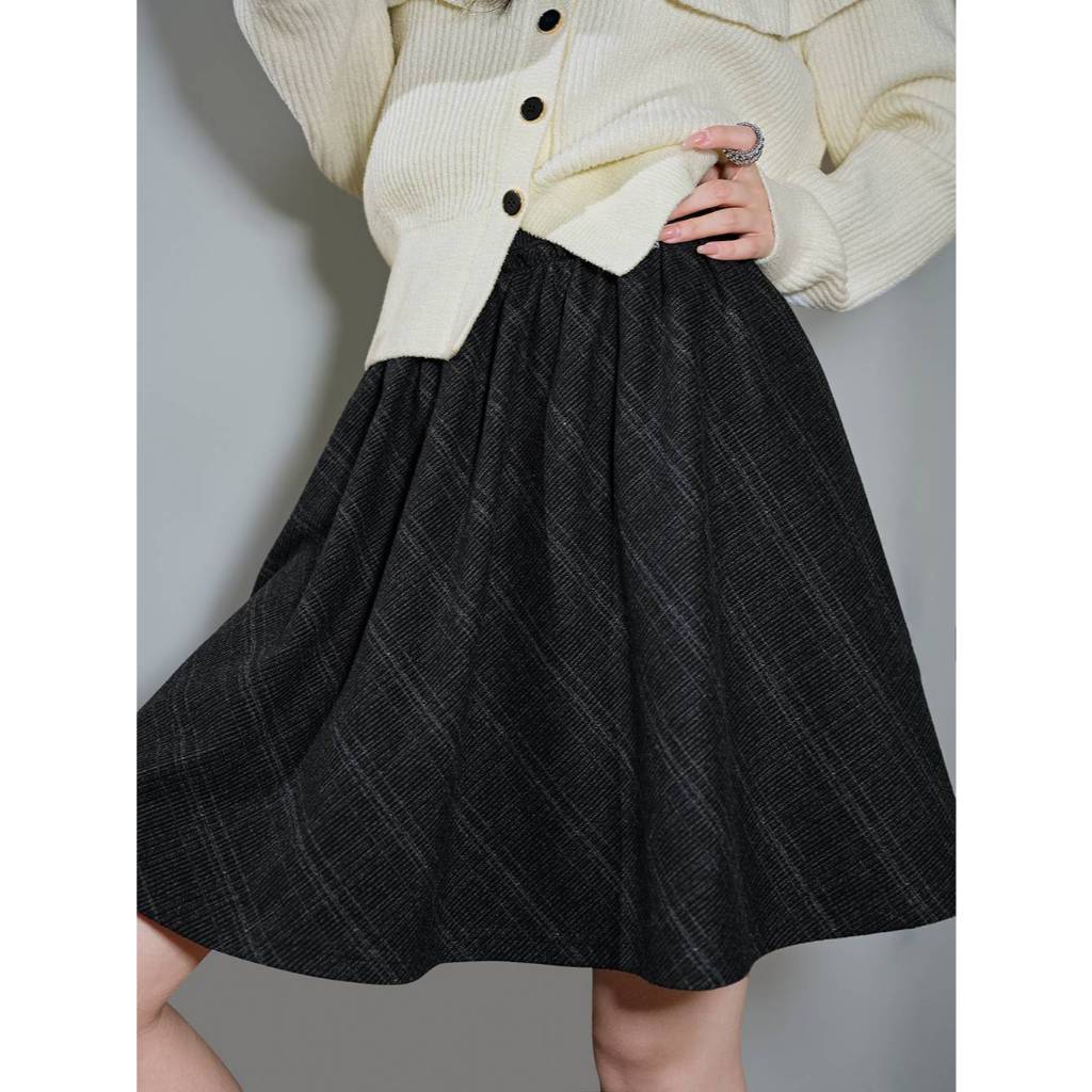 [พร้อมส่ง] KUOSE : Plaid Mini Skirt
