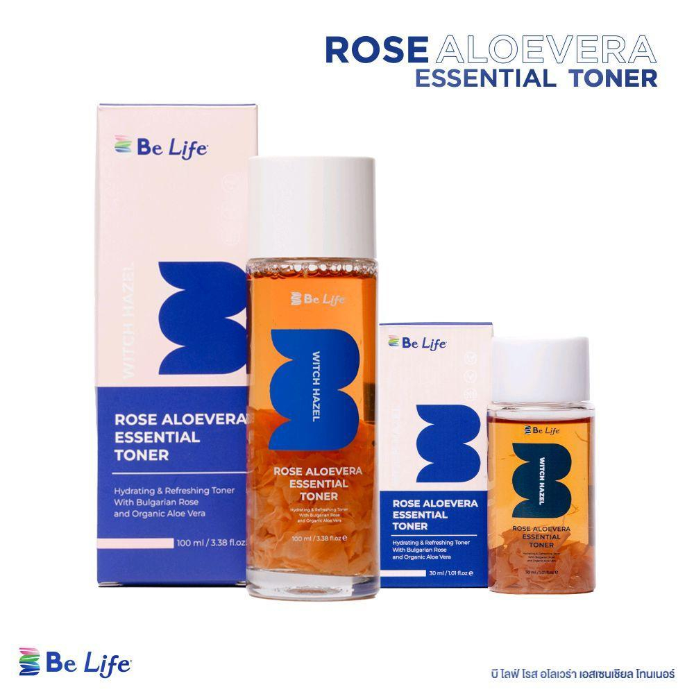 น้ำตบกุหลาบหน้าเด็ก Be Life Essential Toner ขนาด 30ml เเละ 100ml