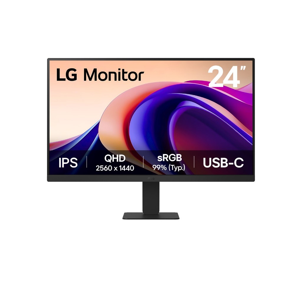[ผ่อน0%10ด] LG จอคอมพิวเตอร์ LG 24" QHD IPS รุ่น 24U631A-B พร้อม USB-C (ชลบุรี ส่งฟรี)
