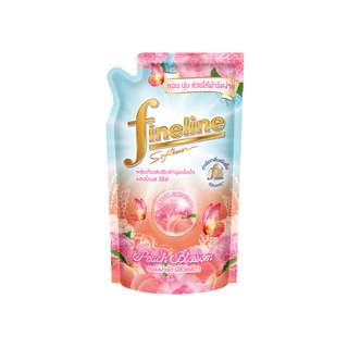 [แพ็ค3] Fineline ไฟน์ไลน์ปรับผ้านุ่ม แฮบปี้เนส กลิ่นพีช ถุงเติม 450 มล.x3