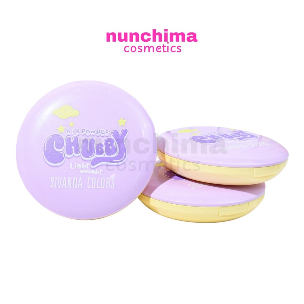 HF751 Sivanna Colors Chubby Air Power Light Weight SPF25 PA+++ ซีเวนน่า คัลเลอร์ส ชับบี้ ไลท์เวท แอร์ พาวเดอร์ แป้งพัฟ