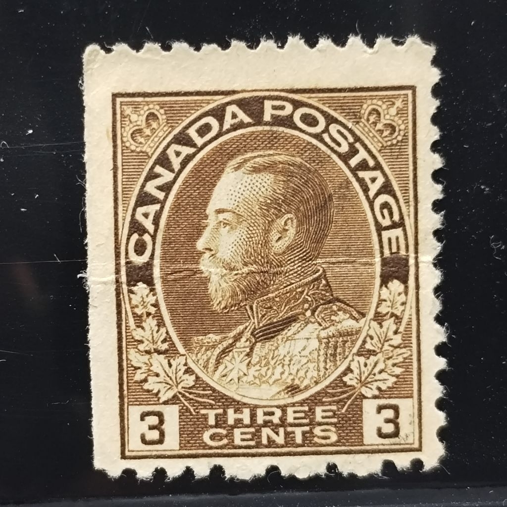 💥 1911-31 Canada KGV 3c Brown