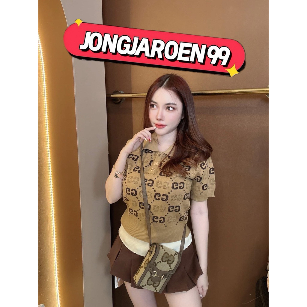 งานป้ายypy เสื้อไหมพรมพิมพ์ลายสวย แต่งกระดุมหน้าอก ใส่สบาย