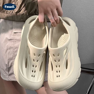 Tawii. รองเท้าแตะ รองเท้าแตะลําลอง กันลื่น UNISEX วัสดุ EVA กลางแจ้ง รองเท้าหัวโต ส้นหนา 5 ซม