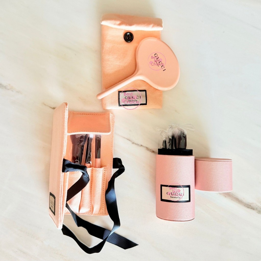 เซ็ทแปรงแต่งหน้า Guc ci Beauty Travel Brush /Set 3 Pcs /Set 4 Pcs./ กระจก Beauty Mirror