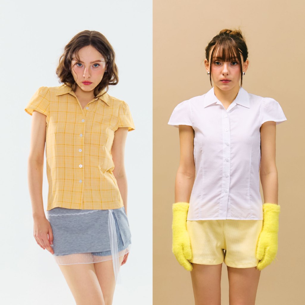 Dude and Co. - DC© Ruby Top เสื้อเชิ้ตแขนสั้น