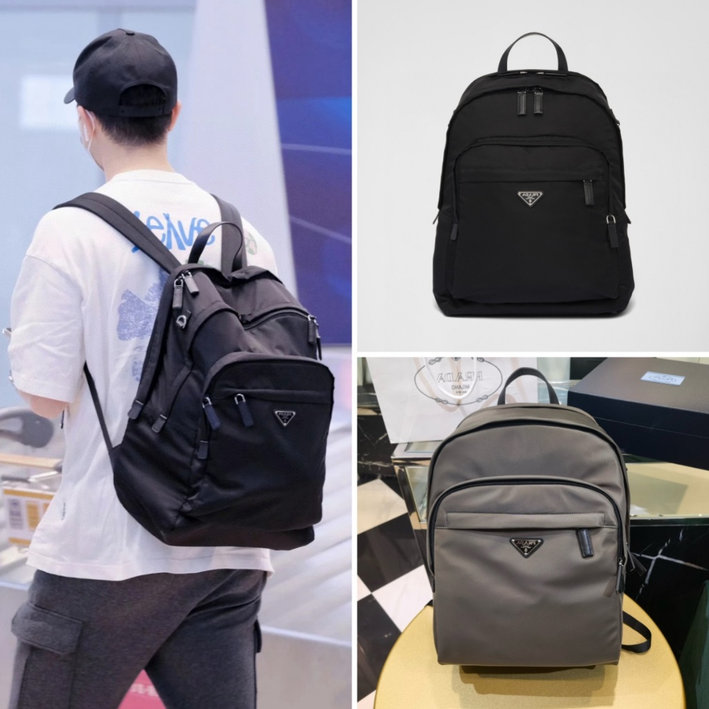 Pre order ราคา8300 PPP 2VZ048 กระเป๋าเป้ Nylon หนังวัว Size31*42.5*20cm