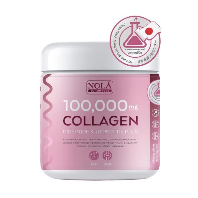 Nola 100,000 mg collagen dipeptide and tripeptide collagen plus 104g โนล่า คอลลาเจน ไดเปปไทด์ พลัส 1