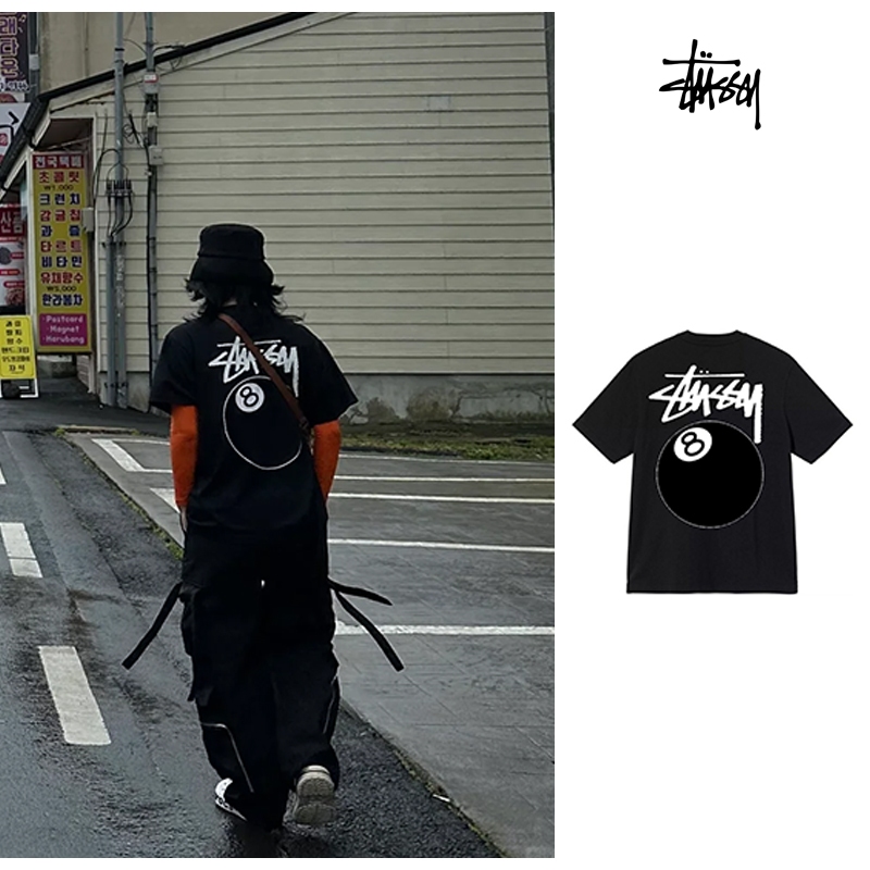 เสื้อยืด Stussy แท้ 8 Ball Tee Black/White(US)