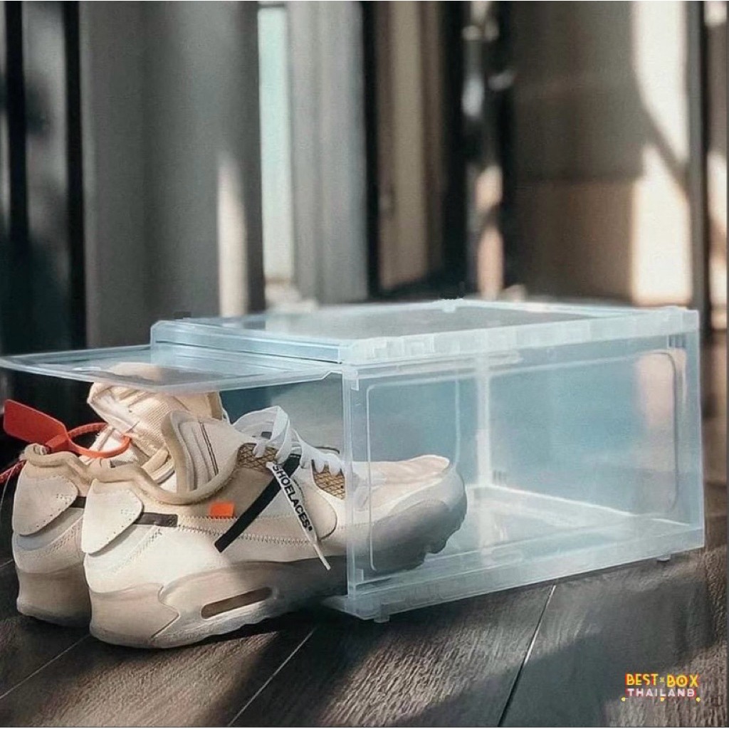 กล่องรองเท้ารุ่นฝาสไลด์ (ราคาต่อ 1 กล่อง) ถูกที่สุด พร้อมส่ง!!