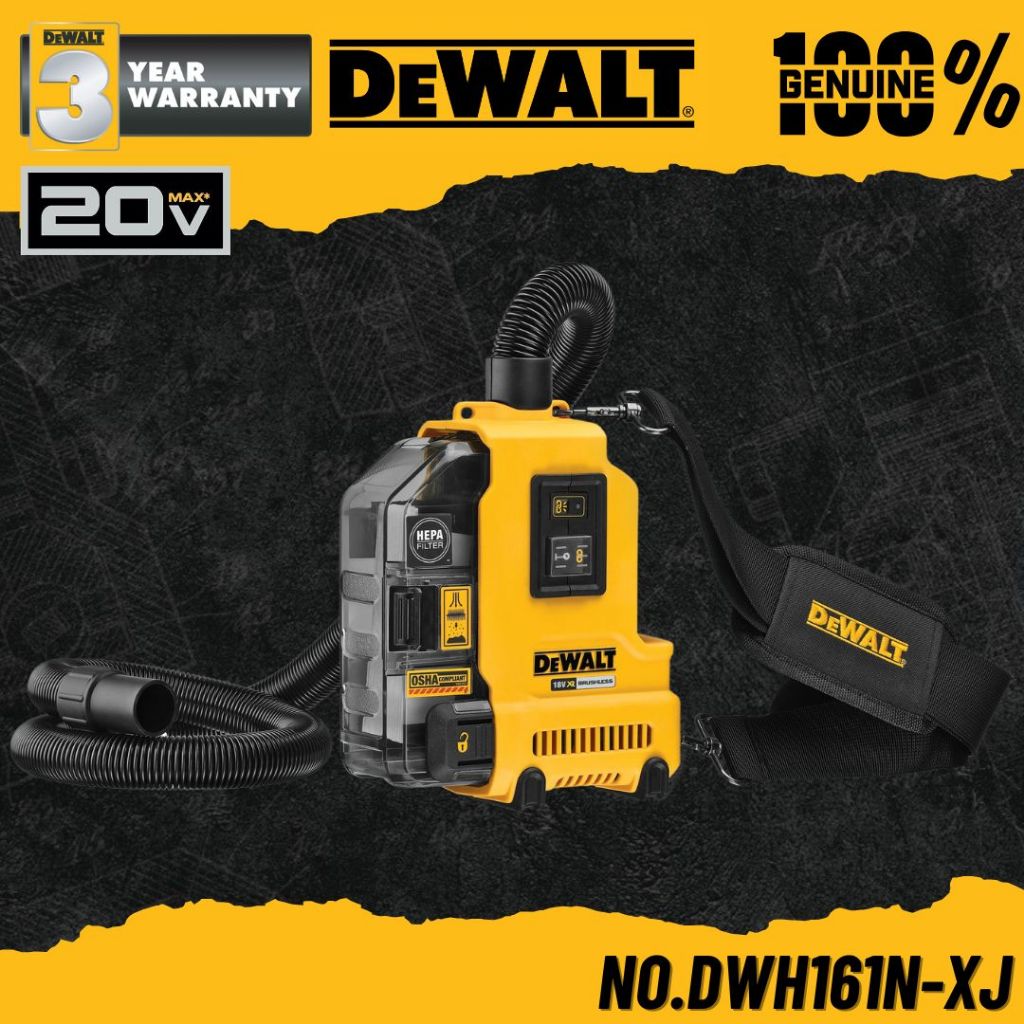 DEWALT เครื่องดูดฝุ่นอเนกประสงค์ไร้สาย 18V(20V Max) No.DWH161N-XJ