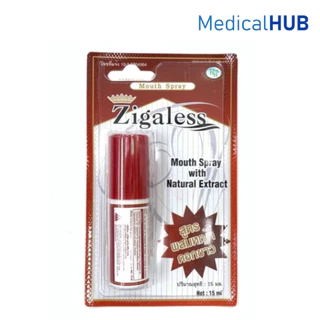 Zigaless Mouth Spray 15 ml ซิกกาเลส สเปรย์ดับกลิ่นปาก ลดความอยากบุหรี่ เลิกบุหรี่ ขนาด 15 ML 11417