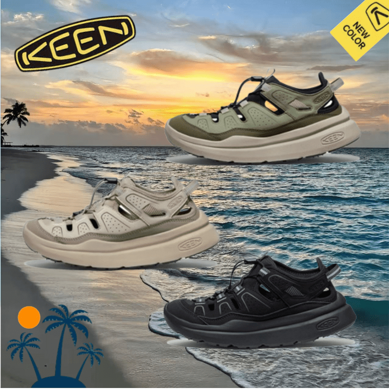 [ของแท้ 100%] KEEN WK450 Sandals keen  Green/Black/Brown รองเท้าแตะ