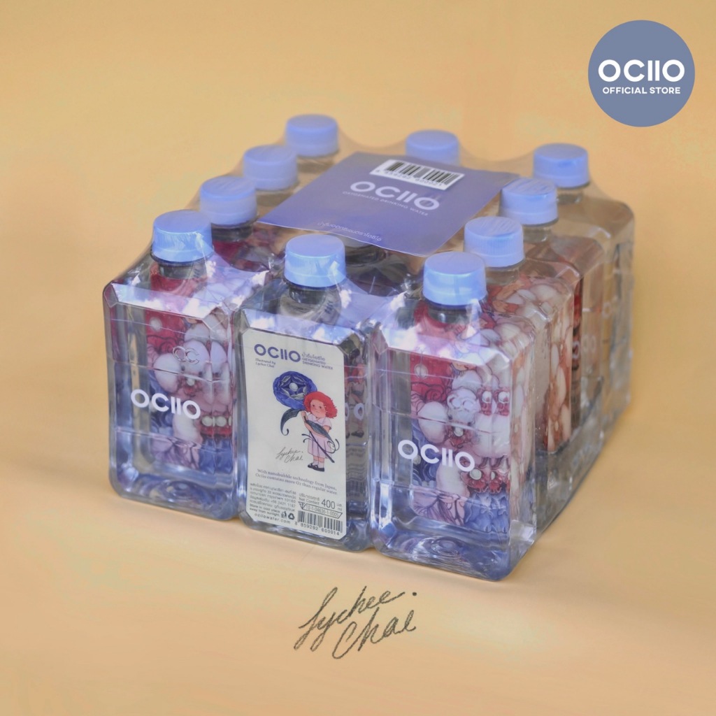 (400ml แพ็ค 12 ขวด) Bloom Edition, OCIIO โอซีโอน้ำดื่มออกซิเจน