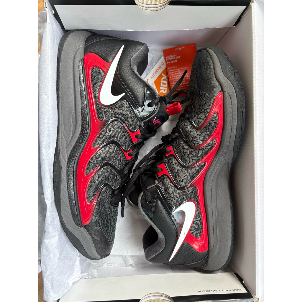 KD17 10.5US Late Night Black White Iron Grey แท้ FJ9488 001